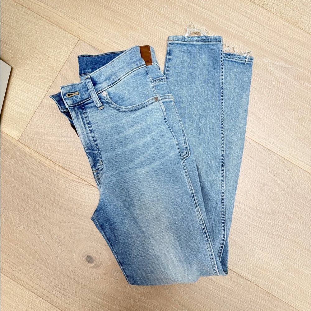 Madewell skinny jeans 10” high rise wheeler wash ankle length